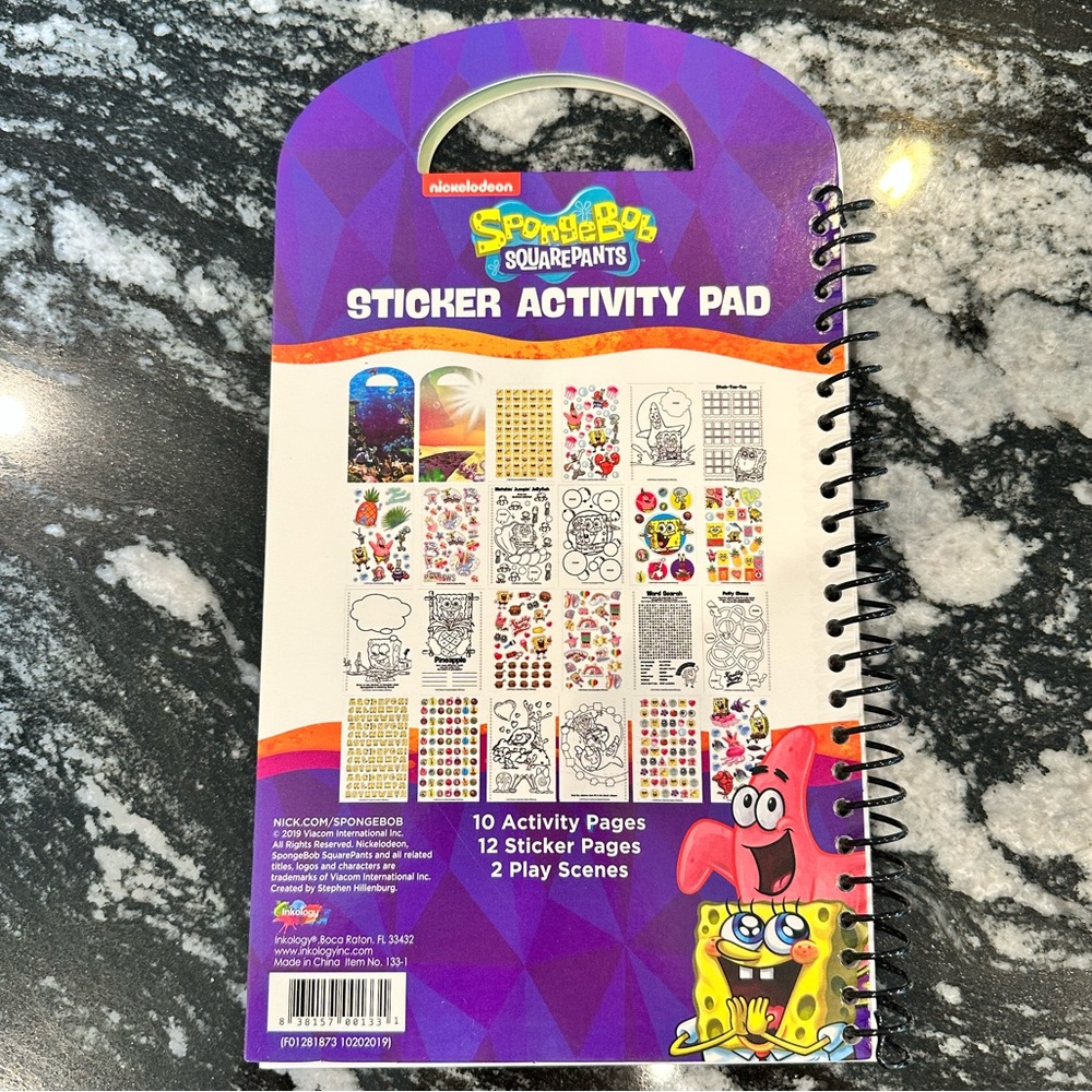 SpongeBob SquarePants Sticker Activity Pad - Picture 2 of 2